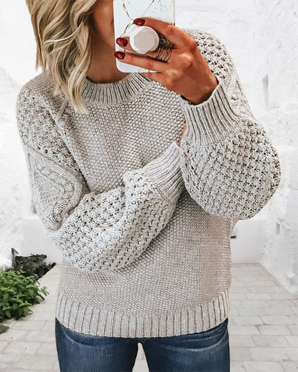 Ingrid | Women's Knitted Jumper Crew Neck Soft Knit