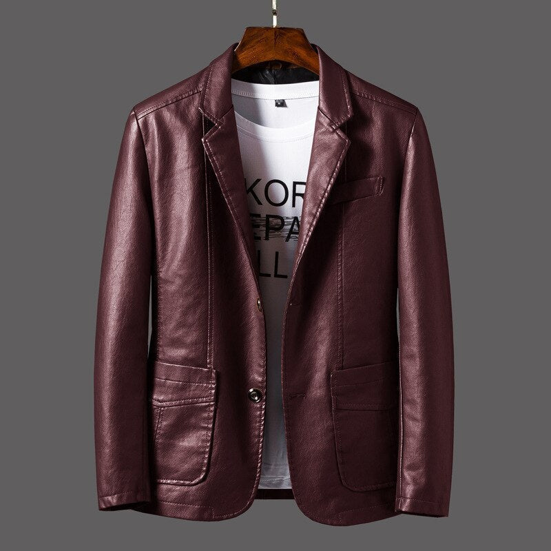 Abel | Men's Leather Jacket Faux Biker