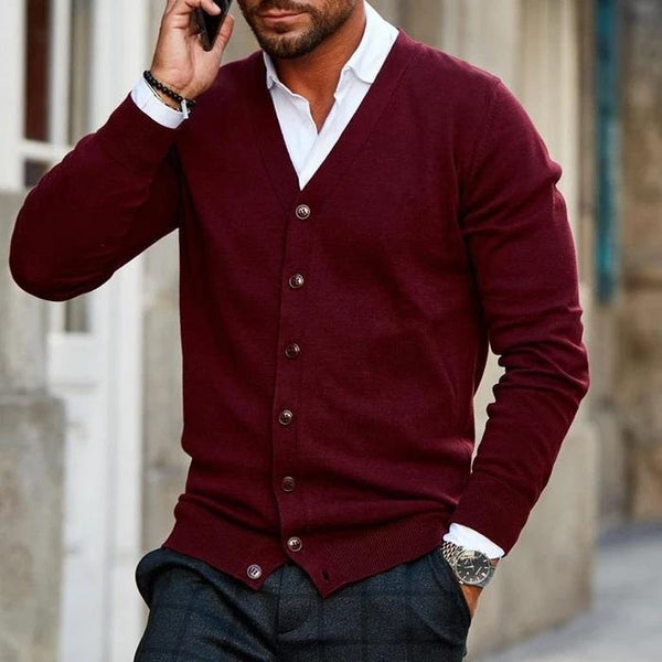 Adrian | Men's Cardigan Knitted Button Up