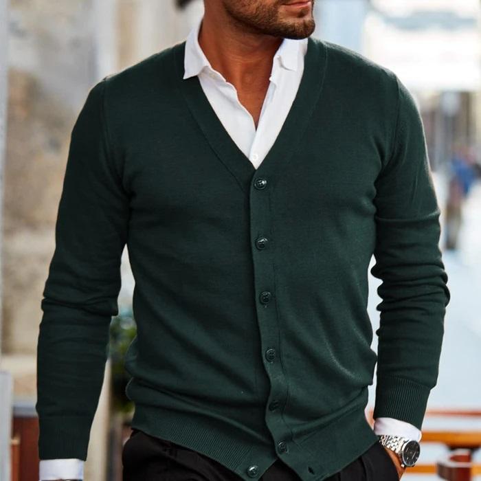Adrian | Men's Cardigan Knitted Button Up