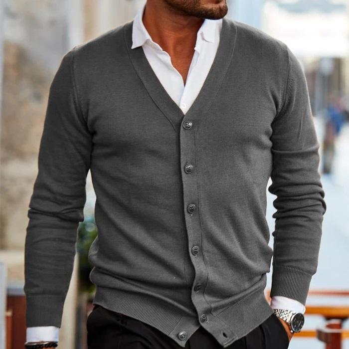Adrian | Men's Cardigan Knitted Button Up