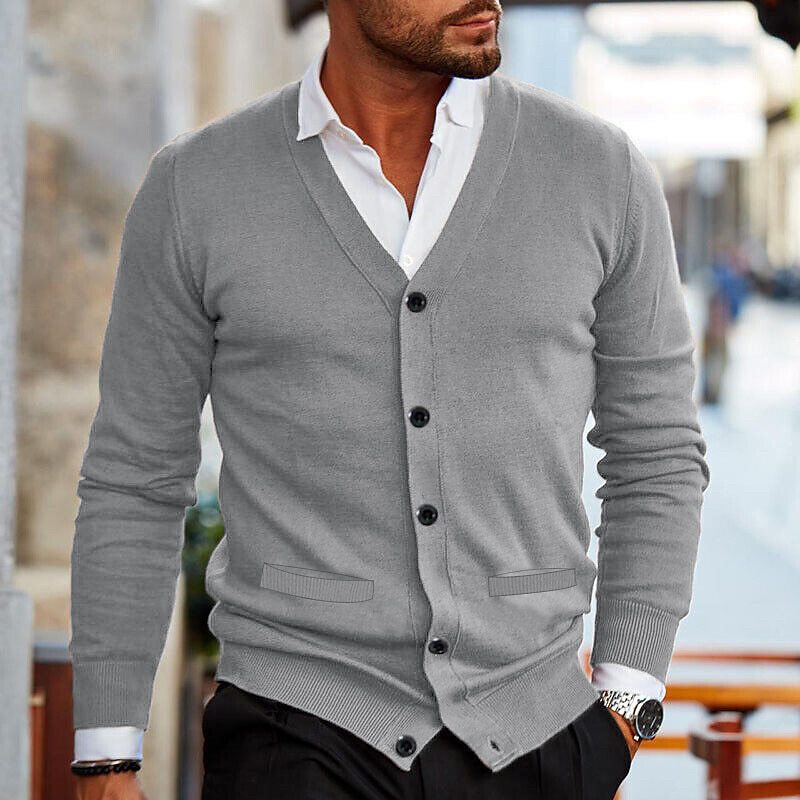 Adrian | Men's Cardigan Knitted Button Up