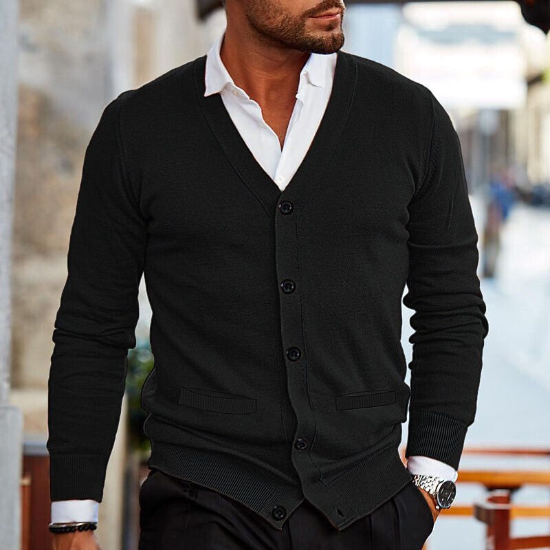 Adrian | Men's Cardigan Knitted Button Up