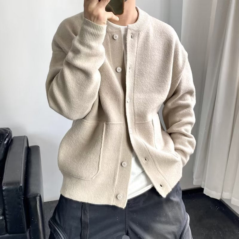 Alban | Men's Button Up Cardigan Knitted