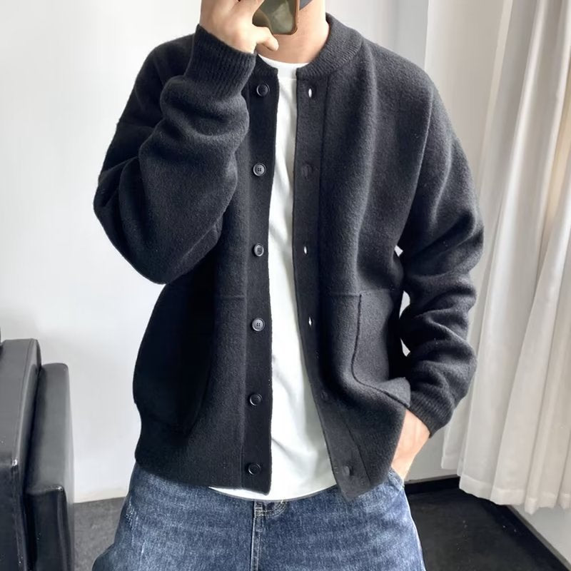 Alban | Men's Button Up Cardigan Knitted