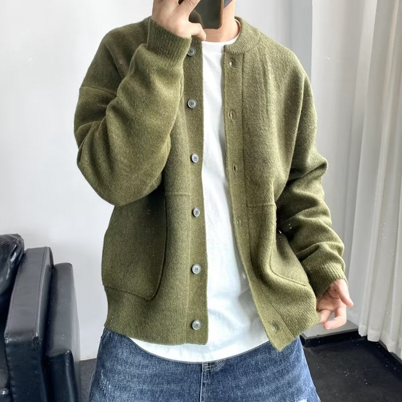 Alban | Men's Button Up Cardigan Knitted