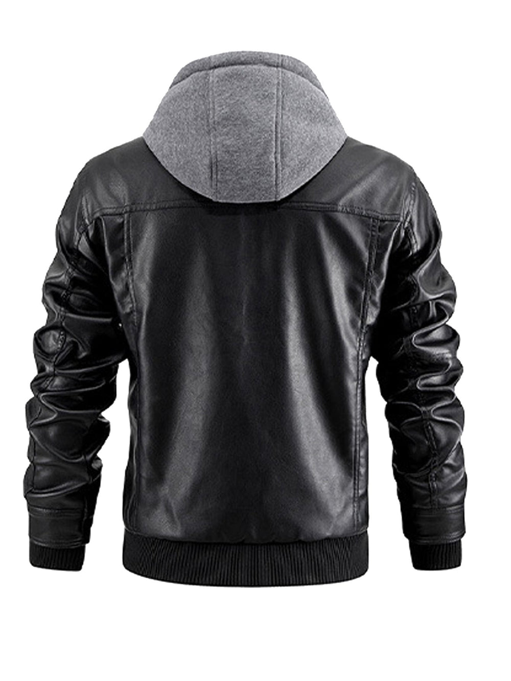 Anders | Men's Leather Jacket Padded Winter