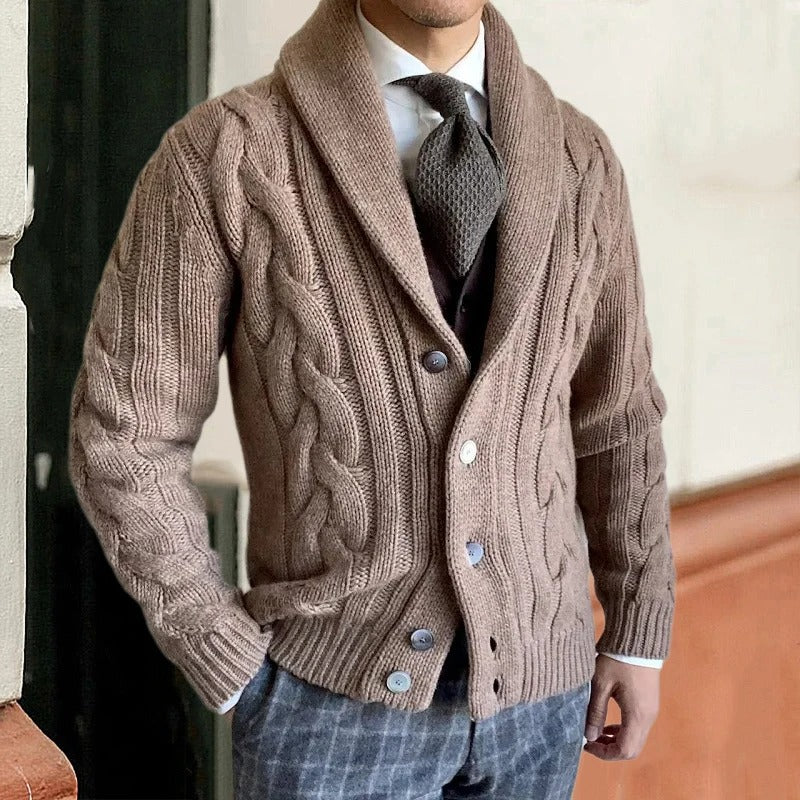 Anselm | Men's Knitted Cardigan Button Up