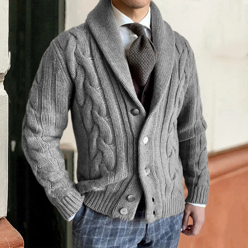 Anselm | Men's Knitted Cardigan Button Up