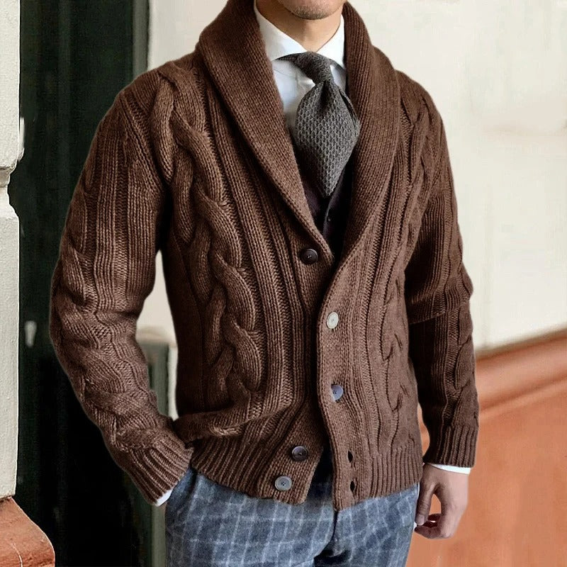 Anselm | Men's Knitted Cardigan Button Up