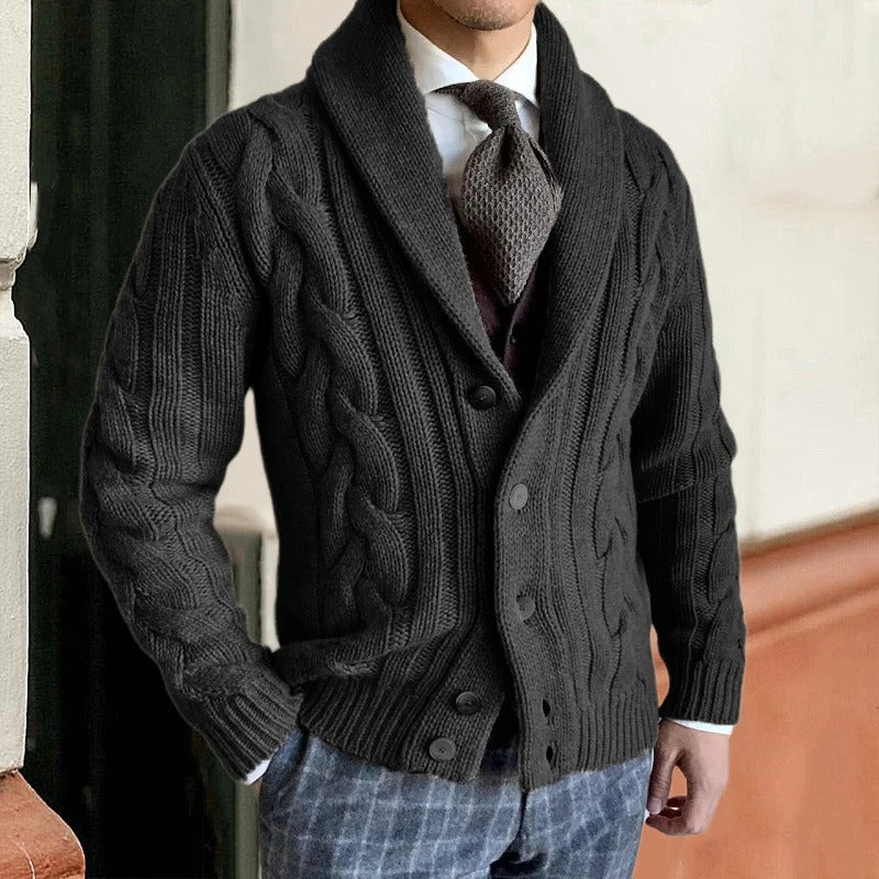 Anselm | Men's Knitted Cardigan Button Up