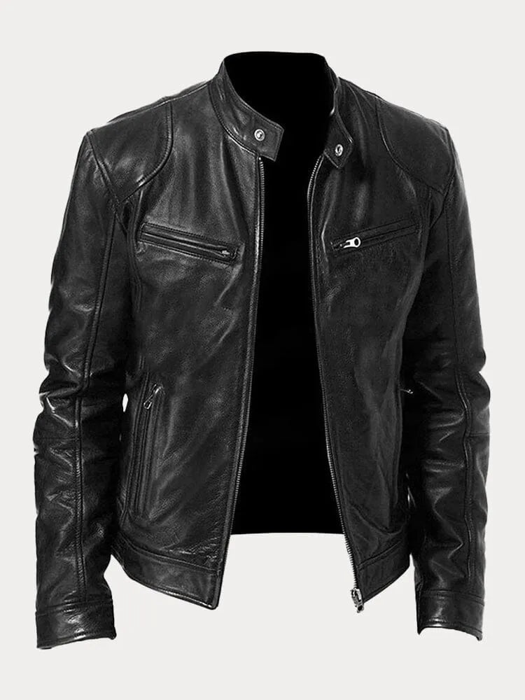 Archer | Men's Leather Jacket Biker Bomber Faux
