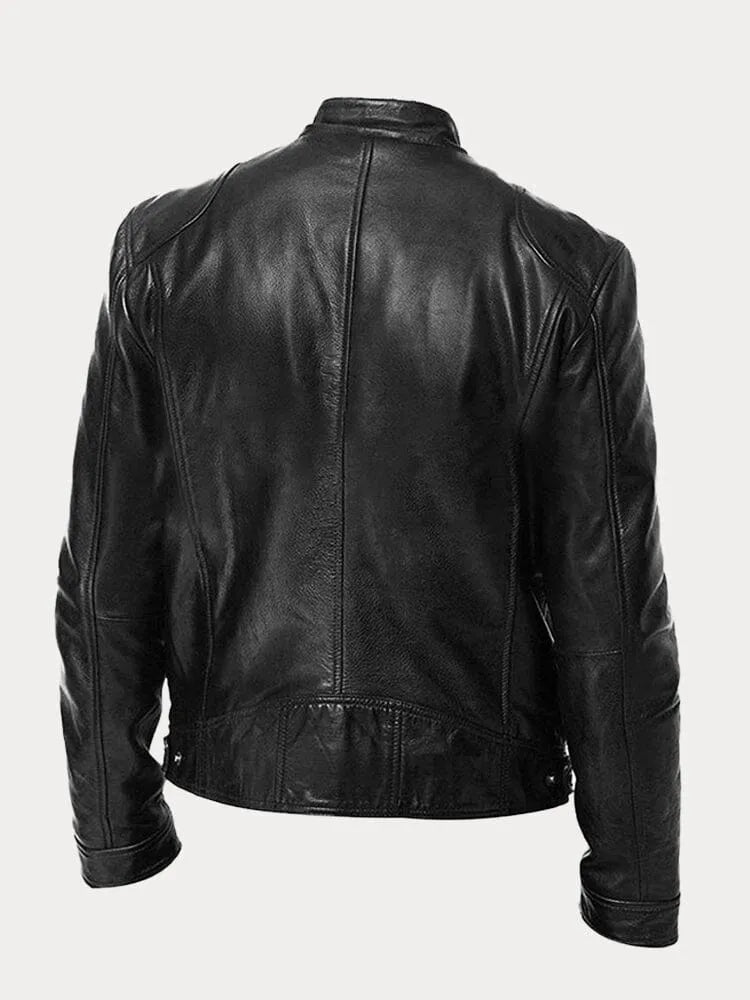 Archer | Men's Leather Jacket Biker Bomber Faux