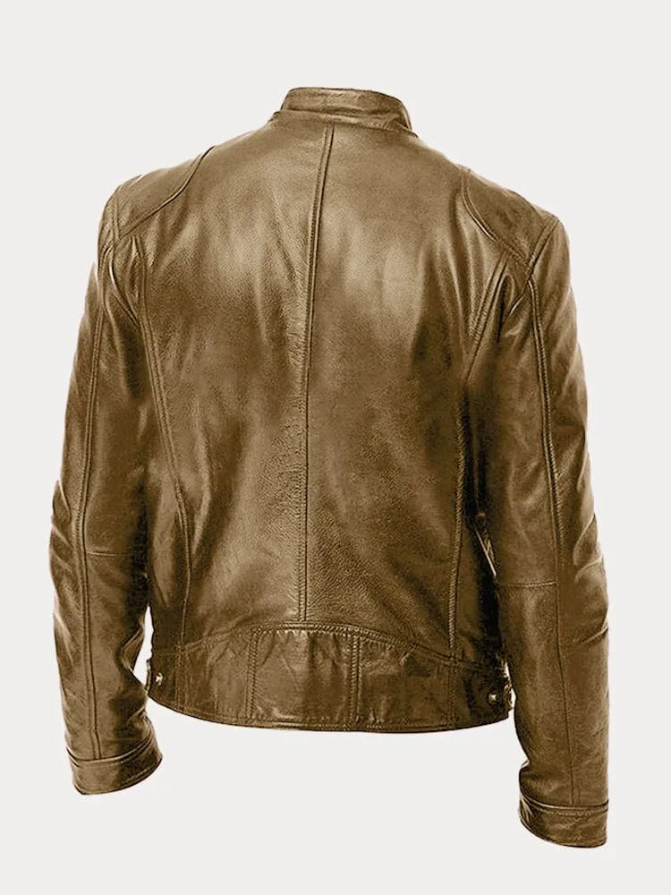 Archer | Men's Leather Jacket Biker Bomber Faux