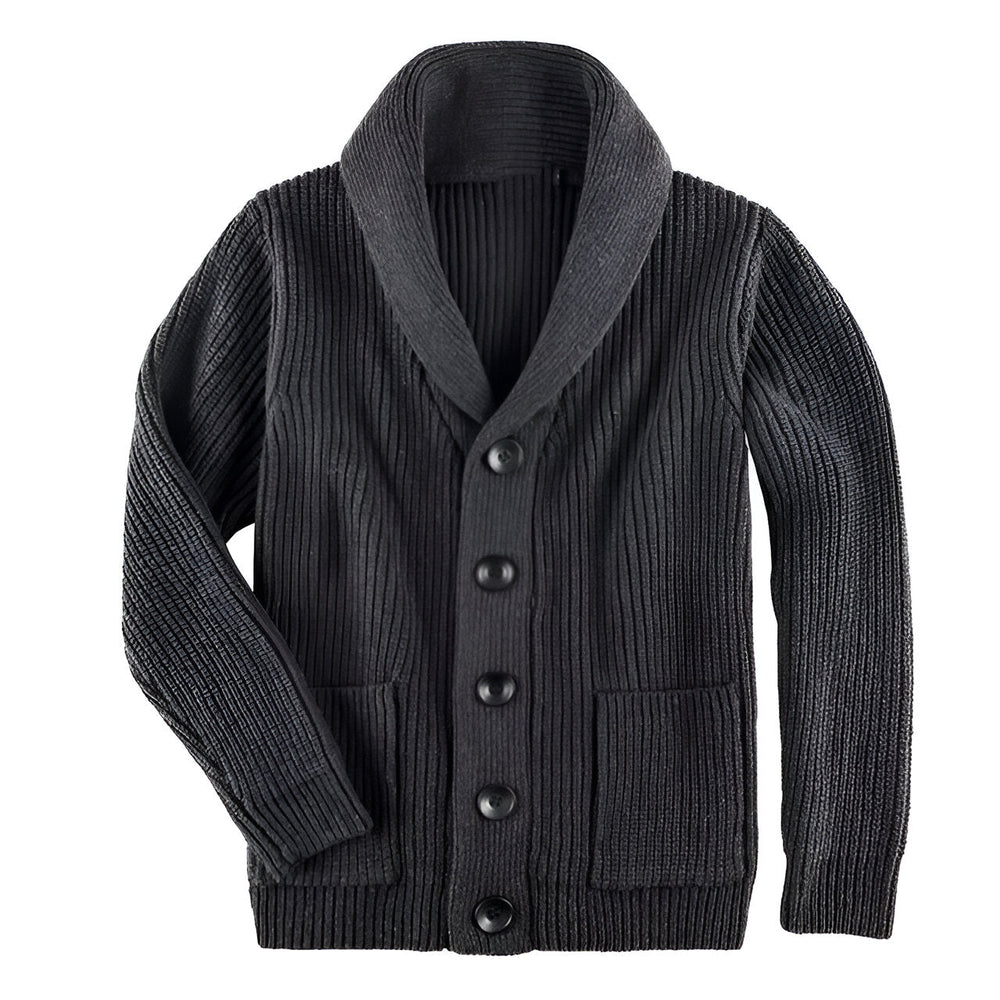 Archibald | Men's Cable Knit Cardigan Button Up