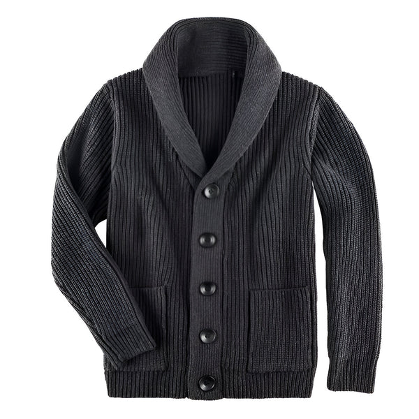 Archibald | Men's Cable Knit Cardigan Button Up