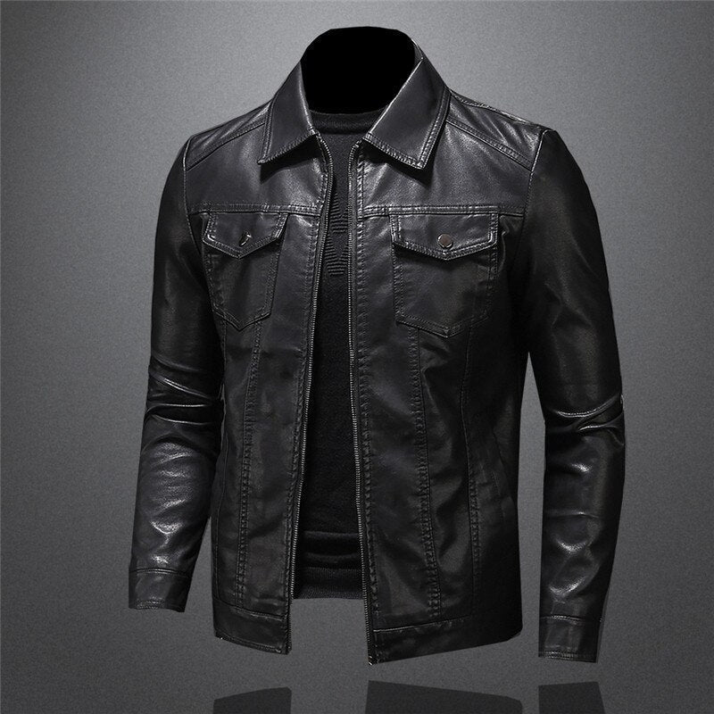 Armand | Men's Faux Leather Jacket Biker
