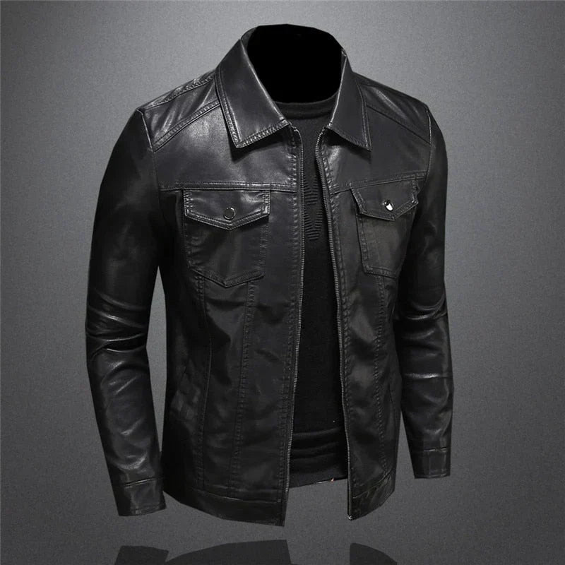 Armand | Men's Faux Leather Jacket Biker