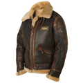 Asher | Men's Leather Bomber Jacket Aviator