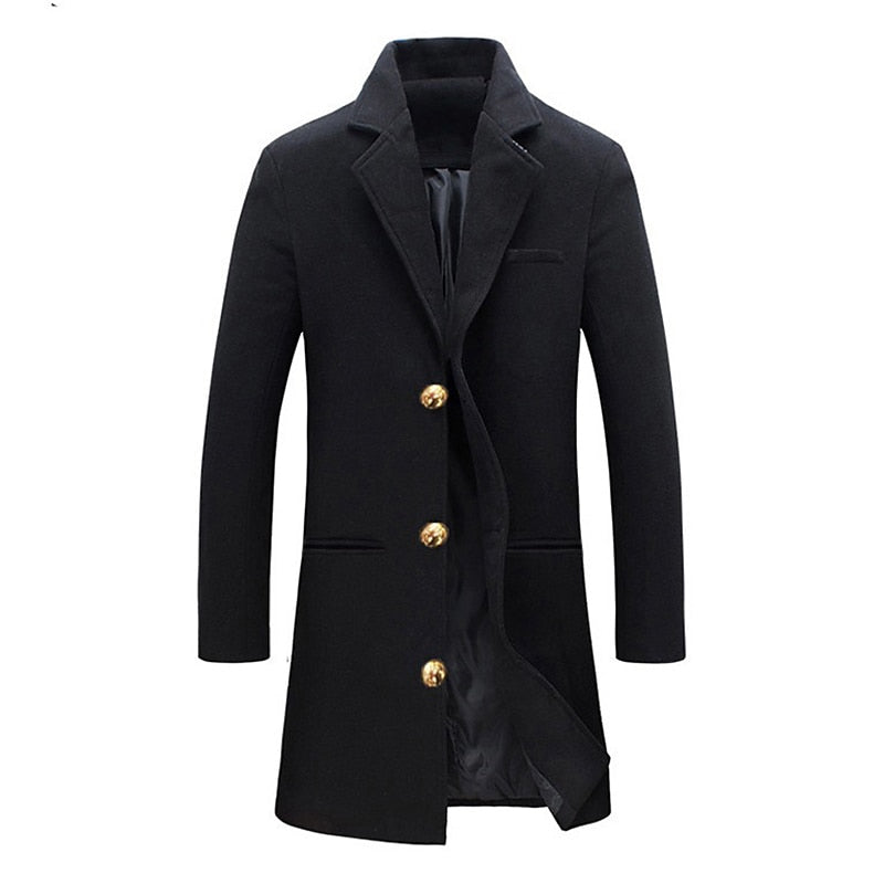 August | Men's Coat Trench Overcoat