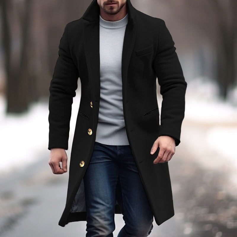August | Men's Coat Trench Overcoat