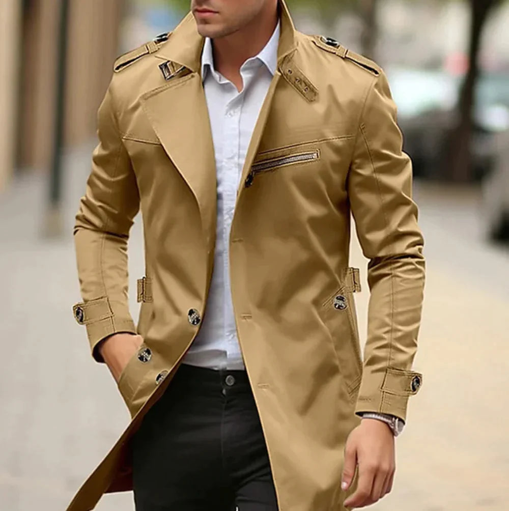 Barnaby | Men's Long Coat Trench Overcoat