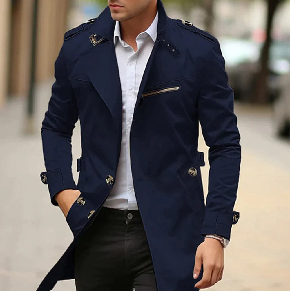 Barnaby | Men's Long Coat Trench Overcoat