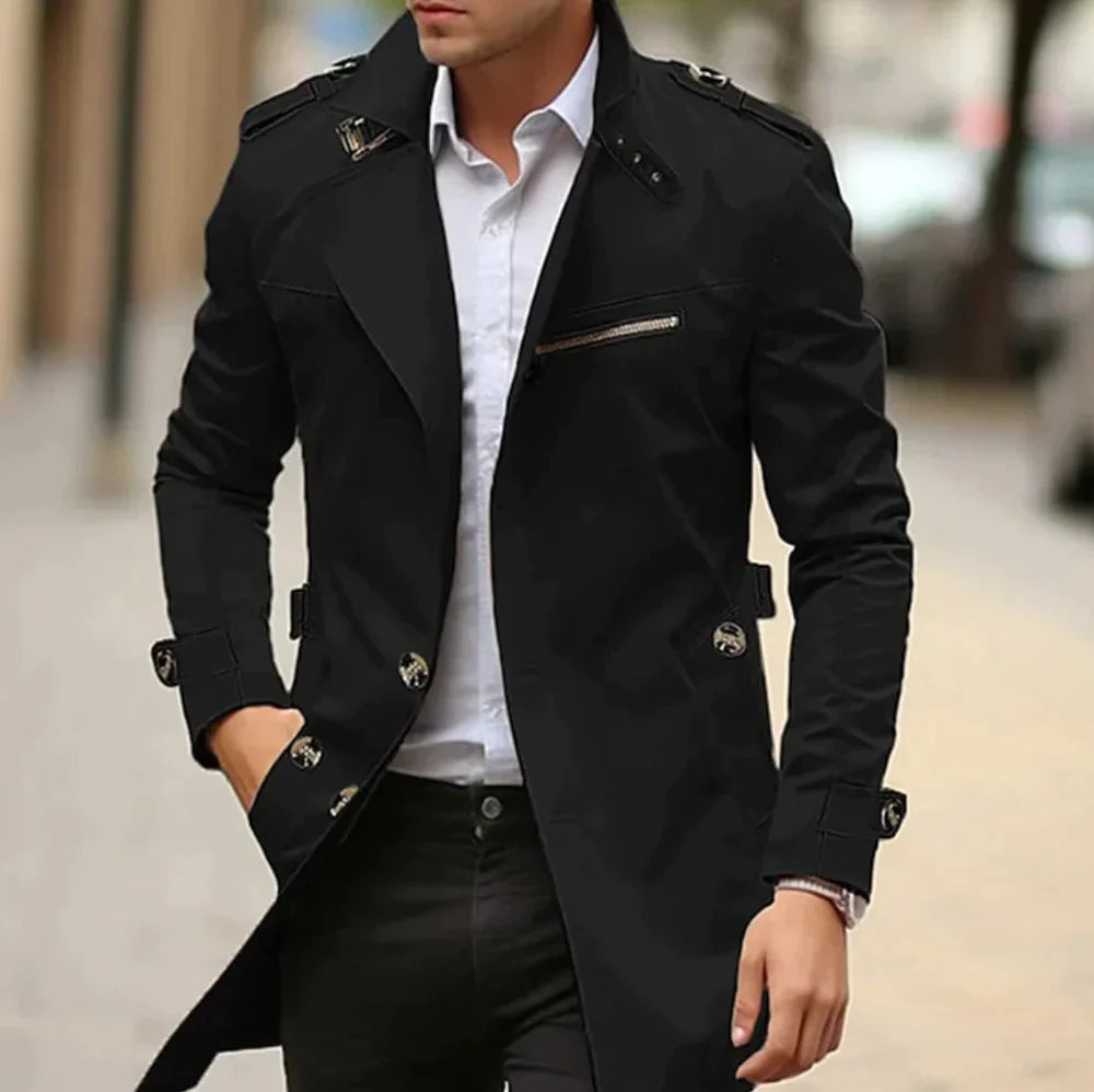 Barnaby | Men's Long Coat Trench Overcoat