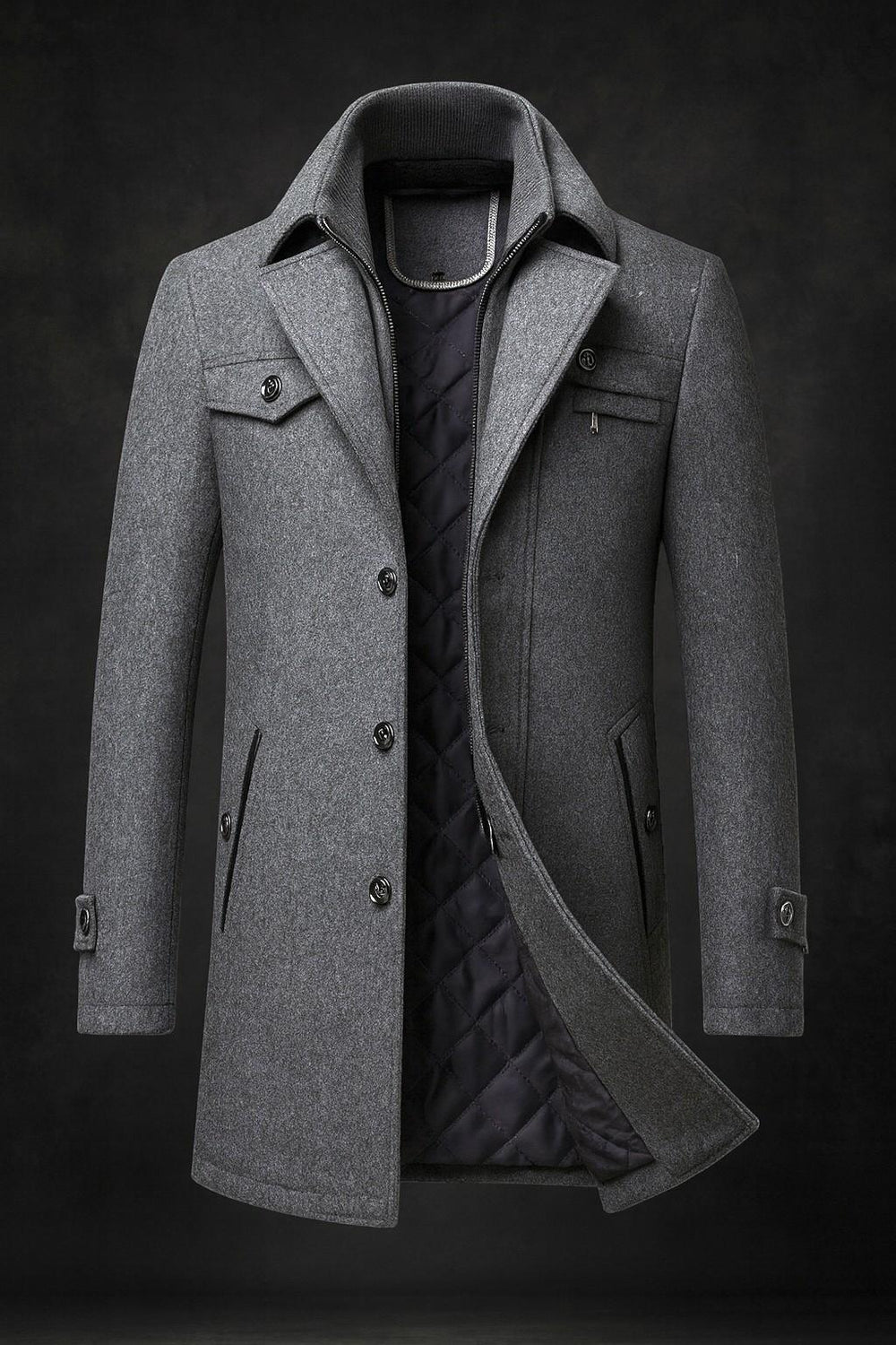 Beckett | Men's Coat Trench Long Overcoat