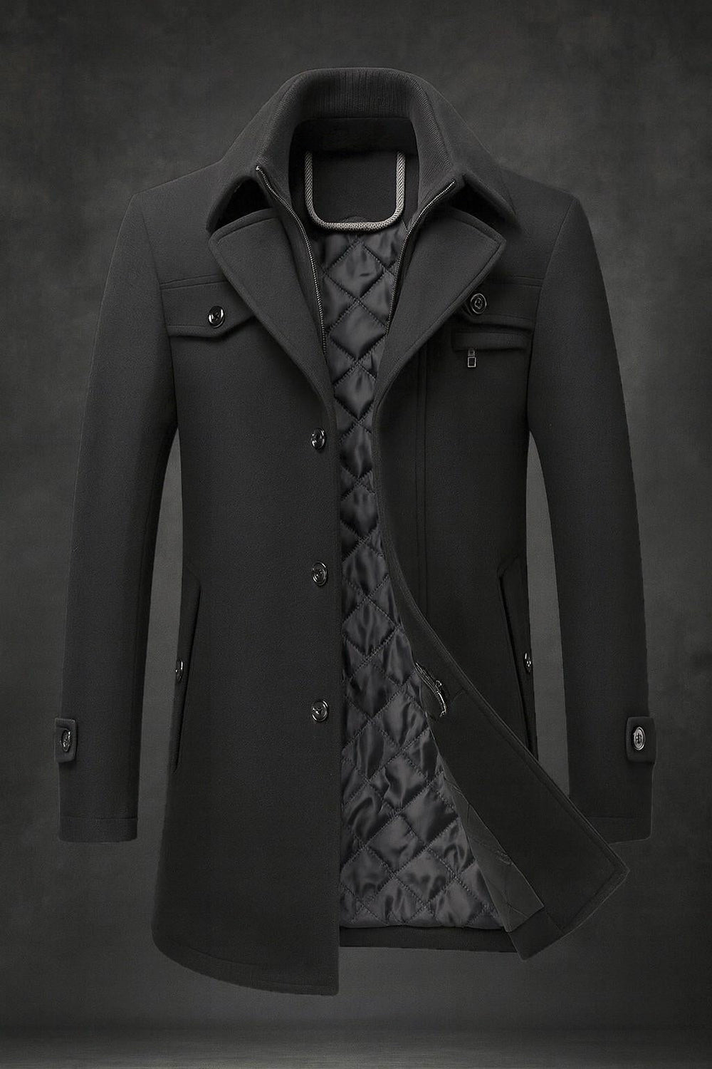 Beckett | Men's Coat Trench Long Overcoat