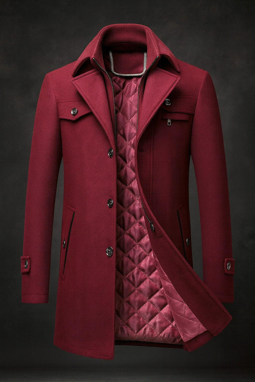 Beckett | Men's Coat Trench Long Overcoat