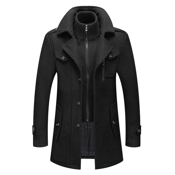Bertram | Men's Padded Winter Coat Overcoat Long