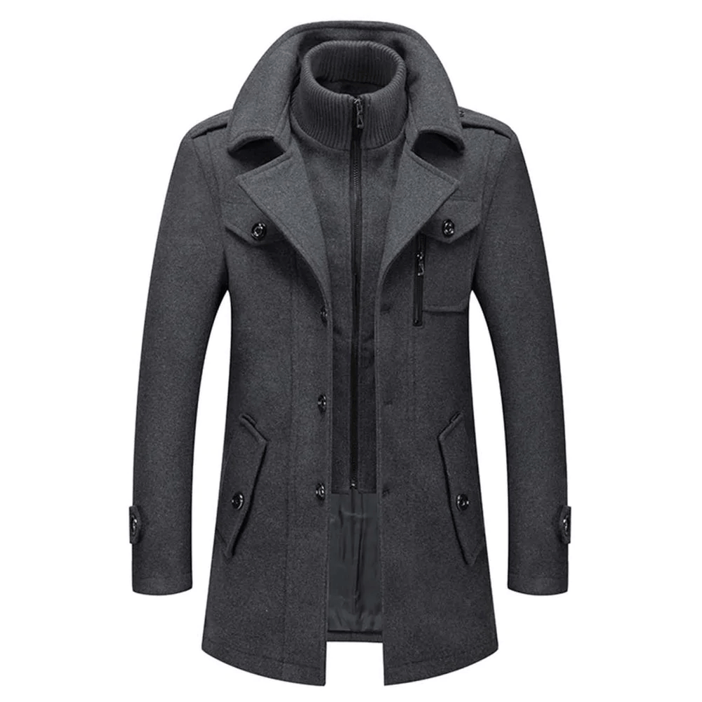 Bertram | Men's Padded Winter Coat Overcoat Long