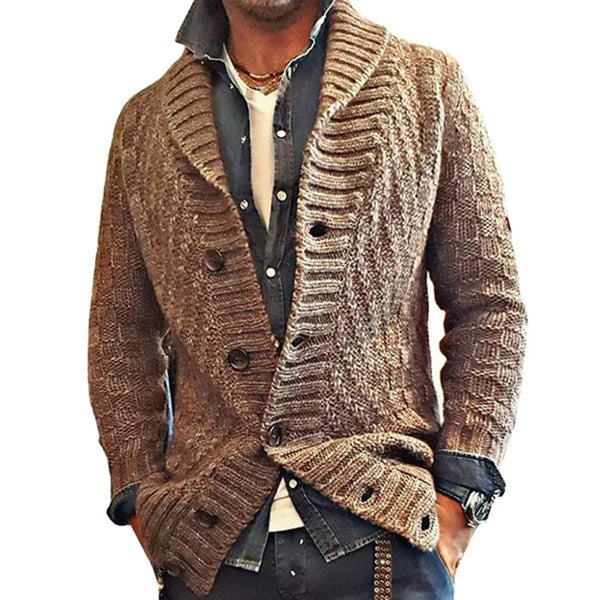 Crispin | Men's Cable Knit Cardigan