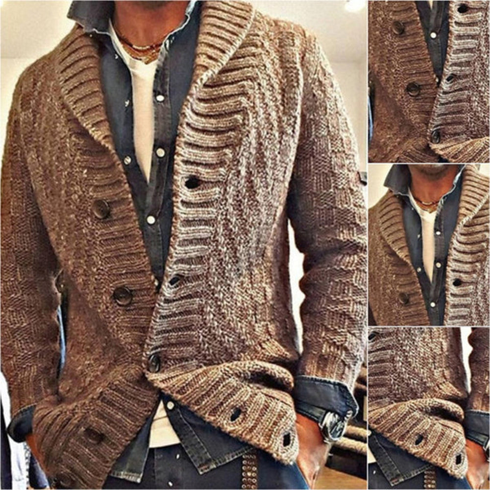 Crispin | Men's Cable Knit Cardigan
