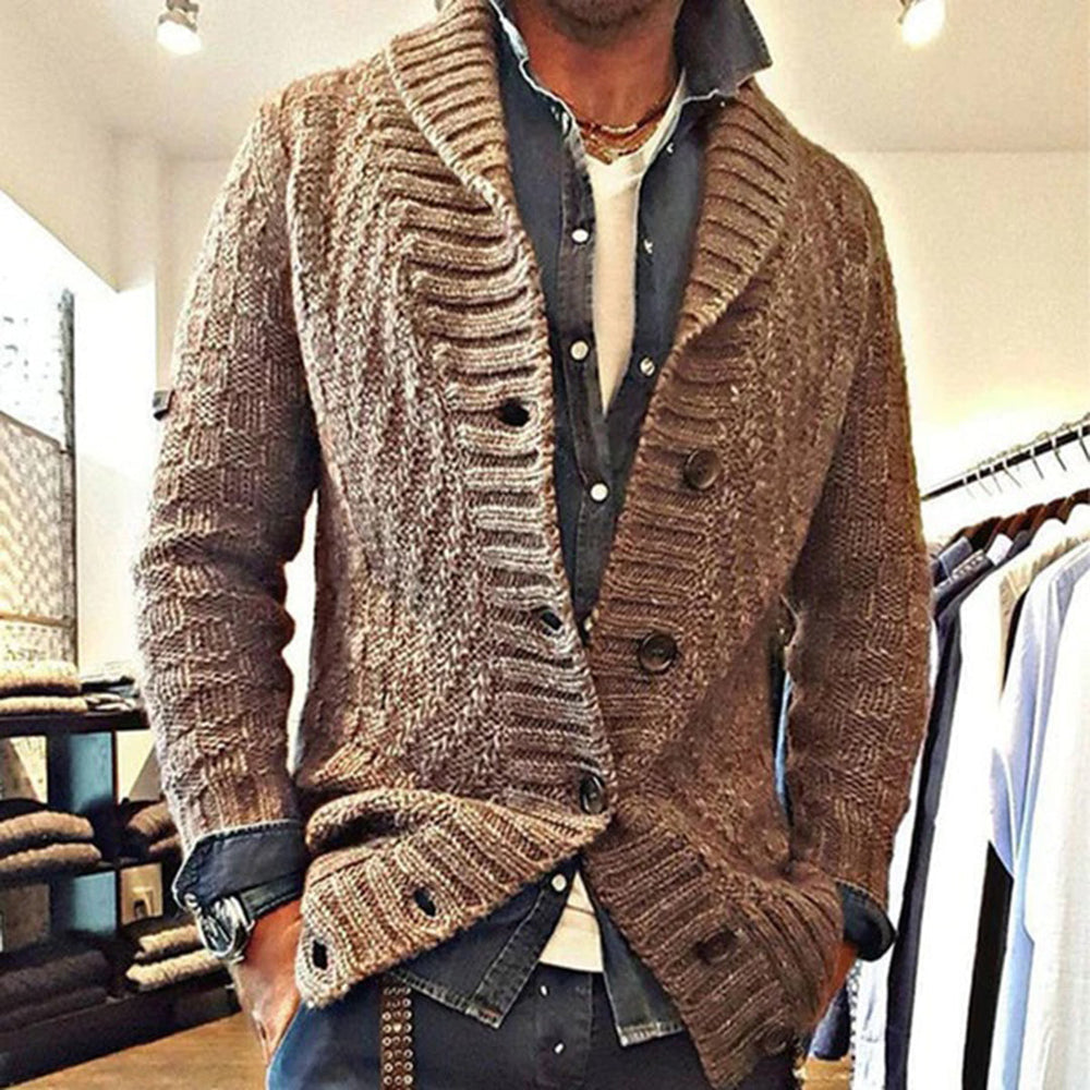 Crispin | Men's Cable Knit Cardigan