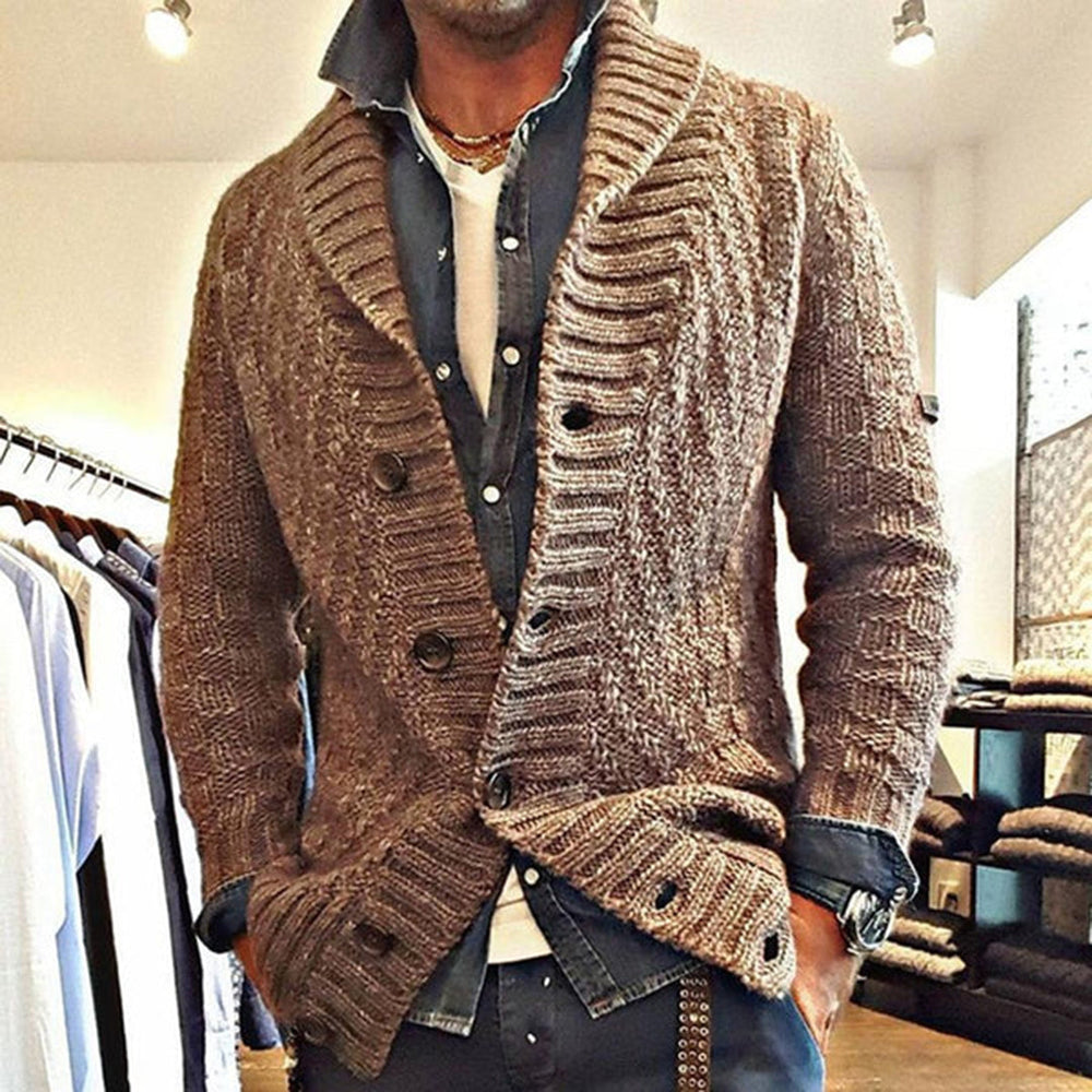 Crispin | Men's Cable Knit Cardigan