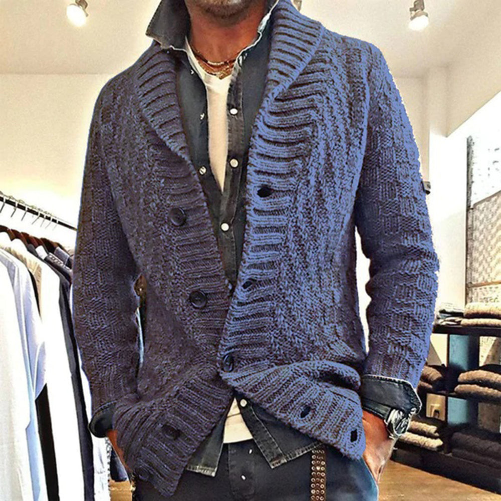 Crispin | Men's Cable Knit Cardigan