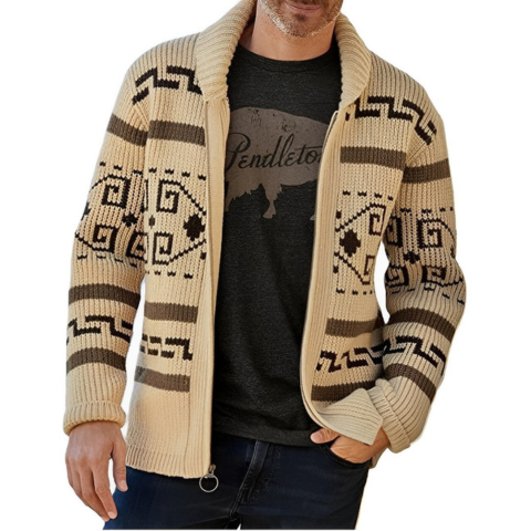 Curtis | Men's Knitted Cardigan Chunky Knit