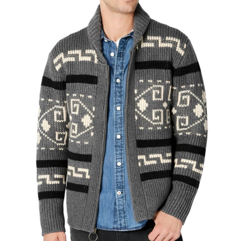 Curtis | Men's Knitted Cardigan Chunky Knit