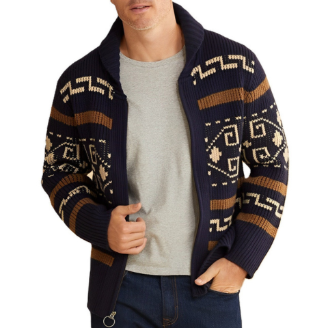 Curtis | Men's Knitted Cardigan Chunky Knit
