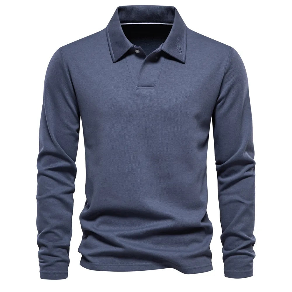 Eamon | Men's Polo Neck Jumper Knitted