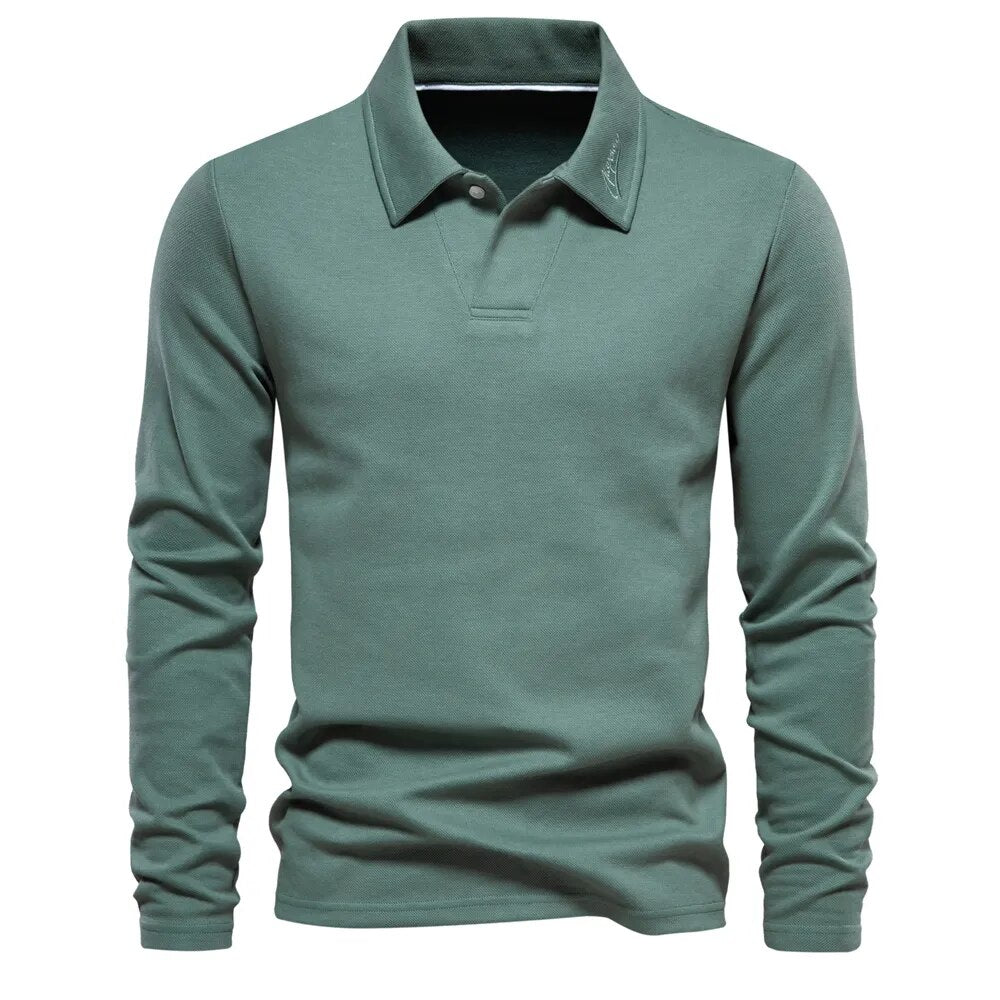 Eamon | Men's Polo Neck Jumper Knitted