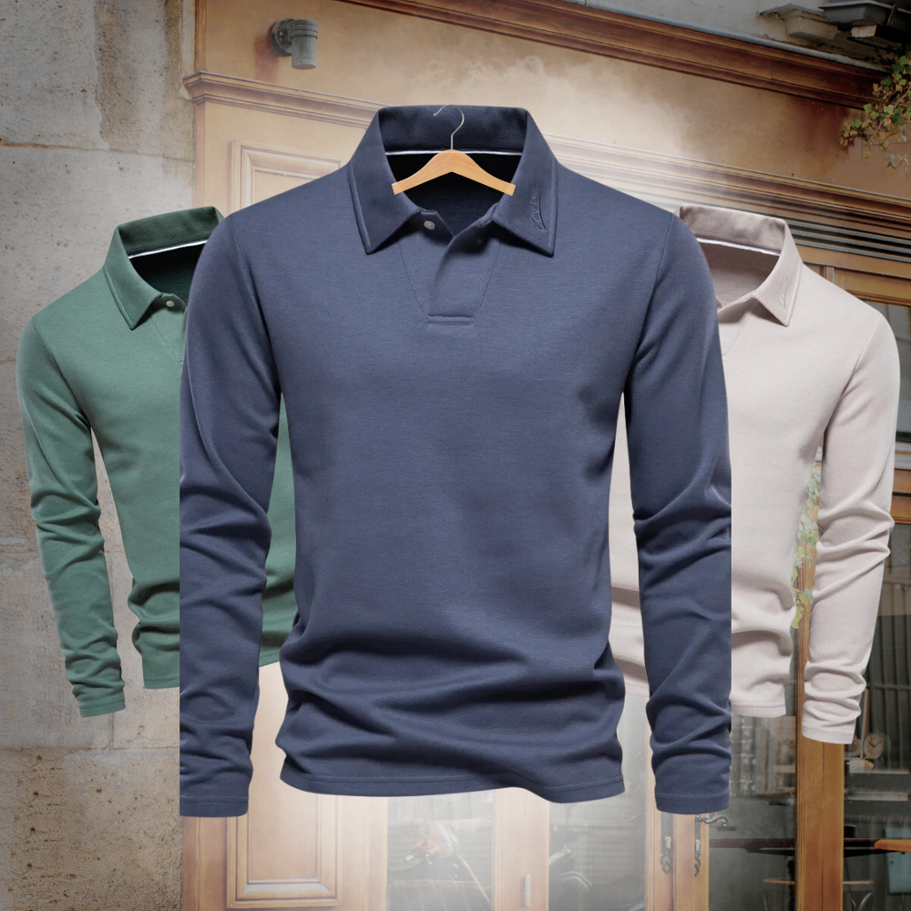 Eamon | Men's Polo Neck Jumper Knitted
