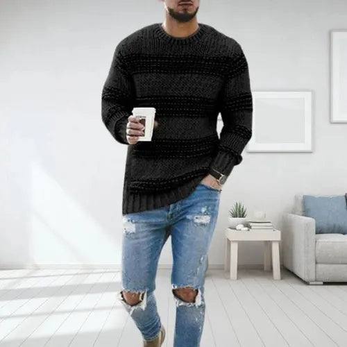 Edmund | Men's Striped Jumper Knitted