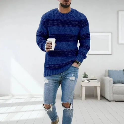 Edmund | Men's Striped Jumper Knitted