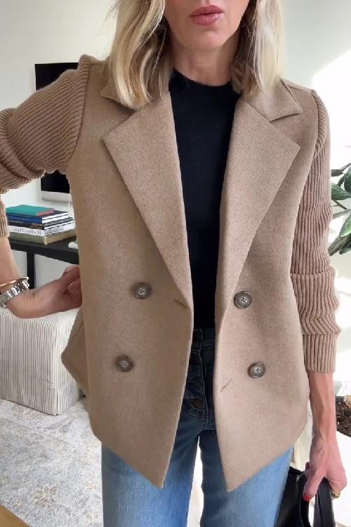 Emmeline | Women's Knitted Blazer Tailored Ladies Casual