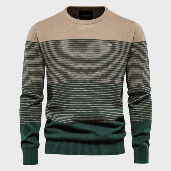 Emmett | Men's Striped Crew Neck Jumper
