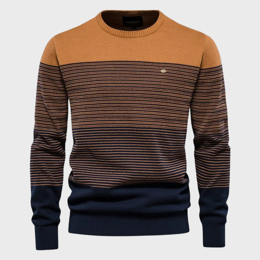 Emmett | Men's Striped Crew Neck Jumper