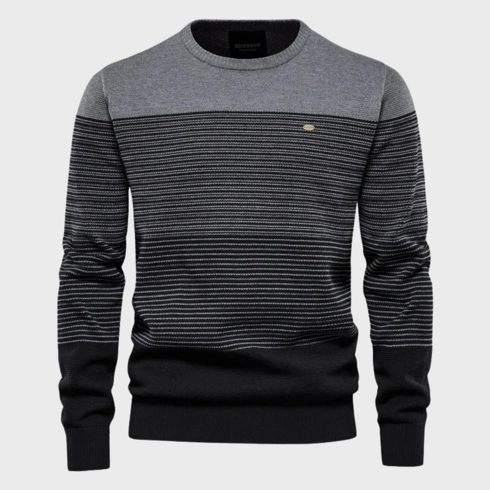 Emmett | Men's Striped Crew Neck Jumper